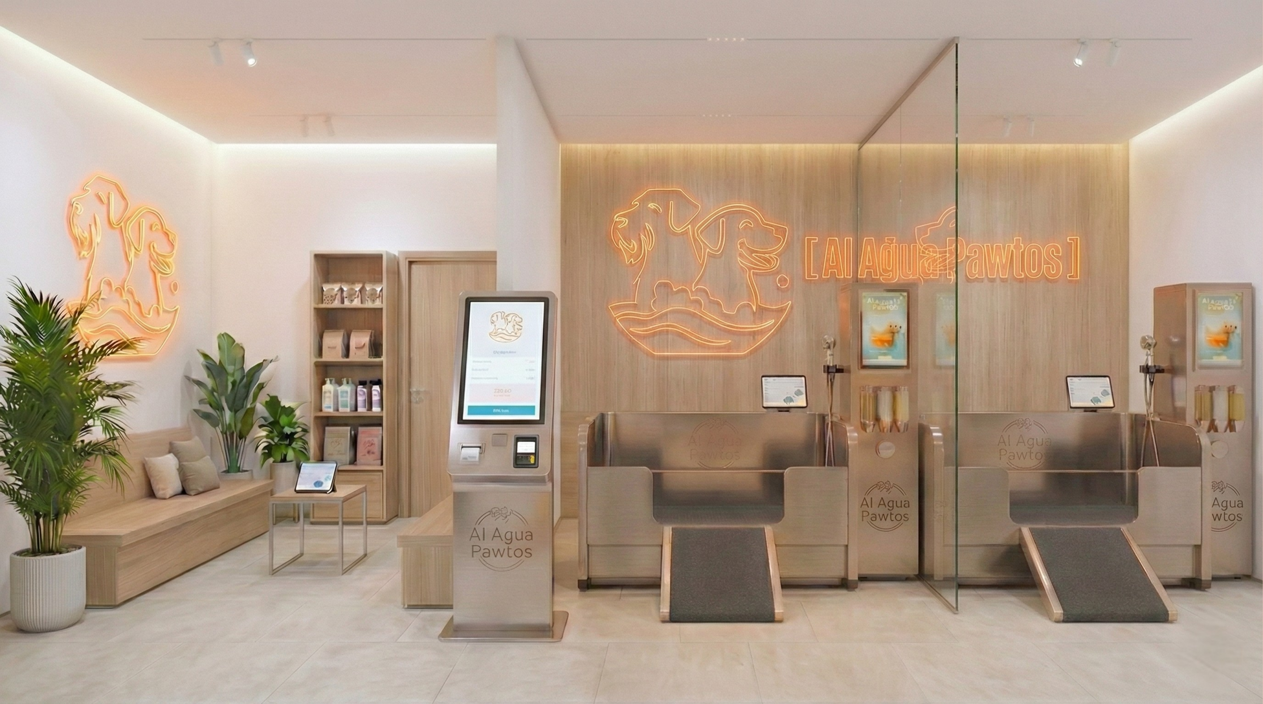 Vista interior de Al Agua Pawtos