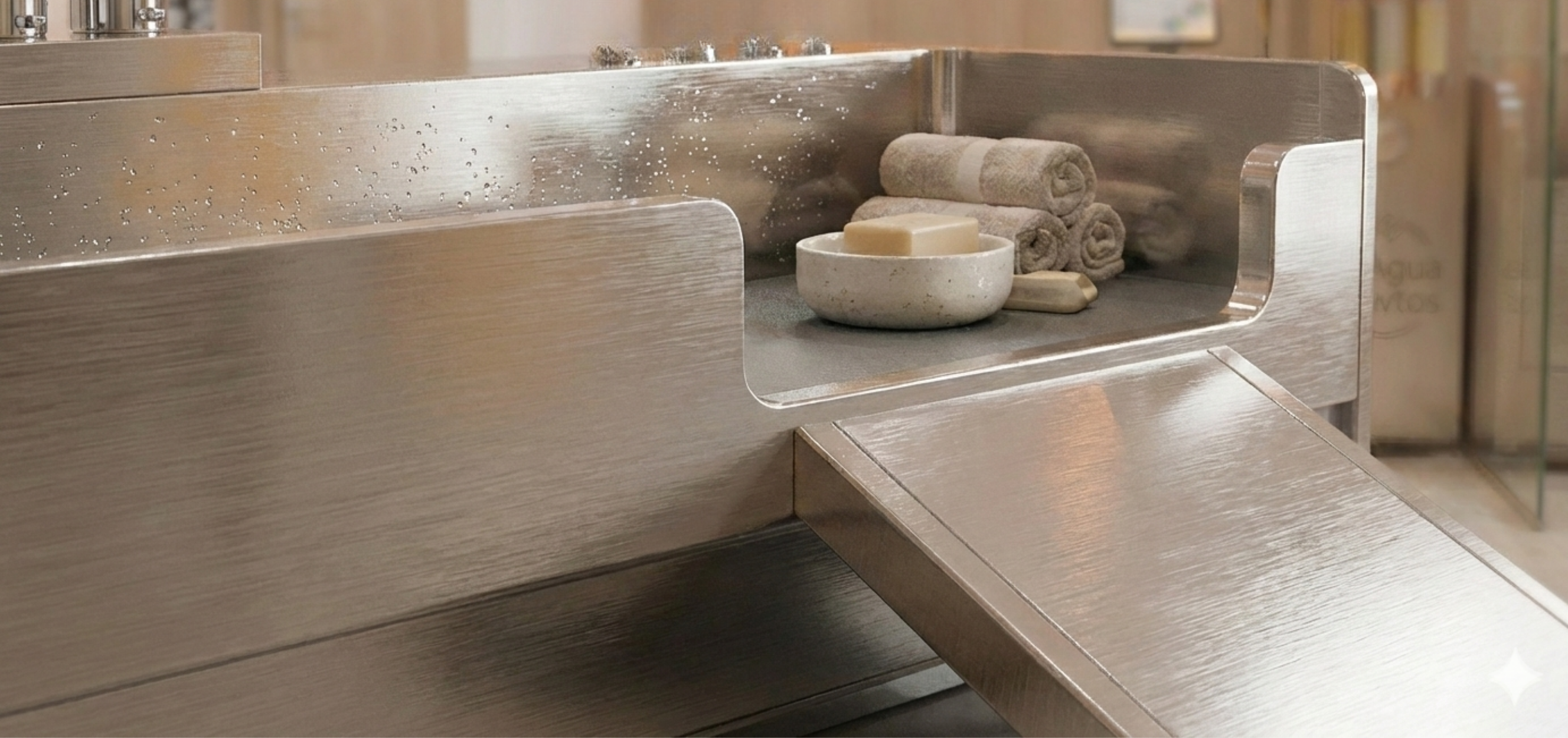 Detalle premium de tina en Al Agua Pawtos